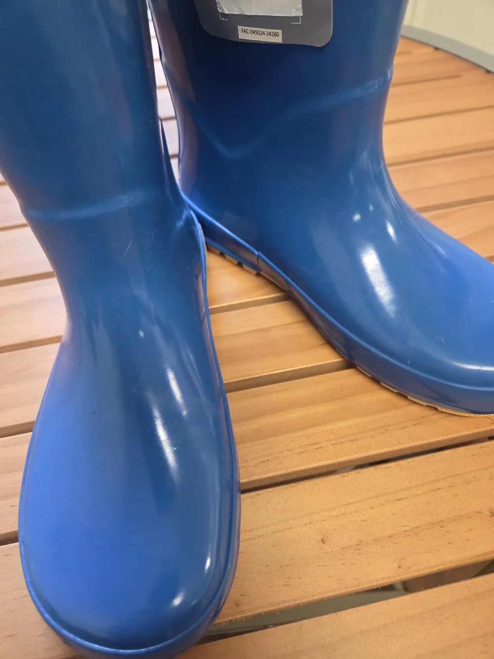 Disney Kids' Blue Rain Boots with Yellow Trim